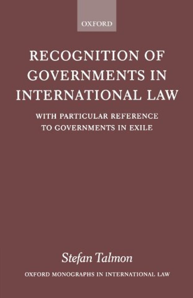 Recognition of Governments in International Law