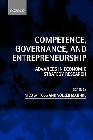 Competence, Governance, and Entrepreneurship