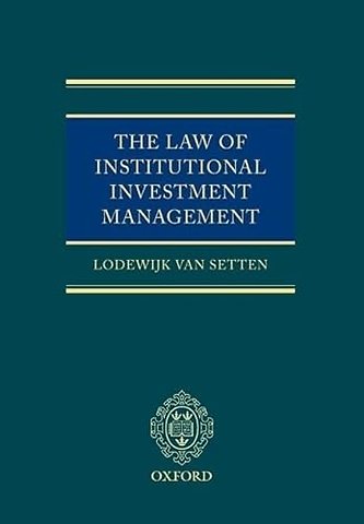 The Law of Institutional Investment Management