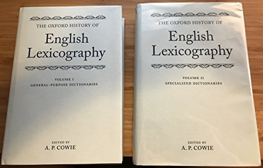 The Oxford History of English Lexicography