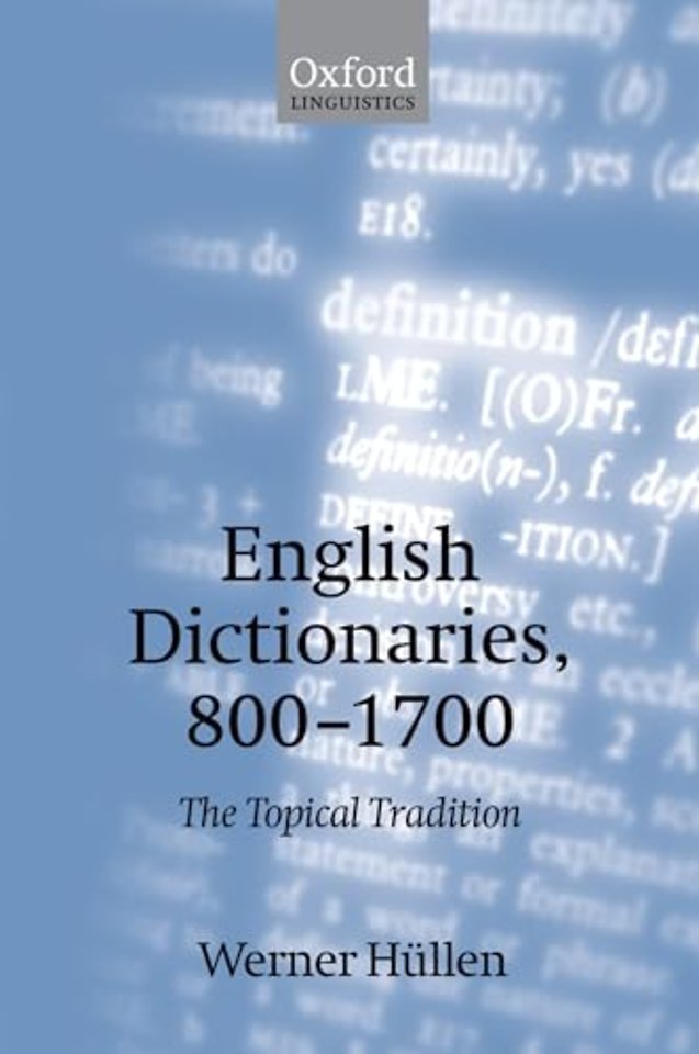 English Dictionaries, 800-1700