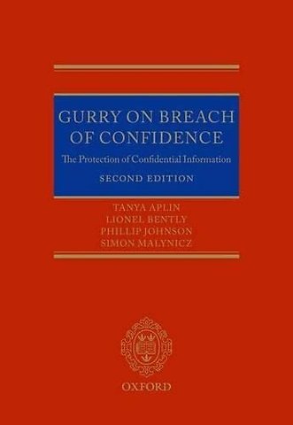 Gurry on Breach of Confidence