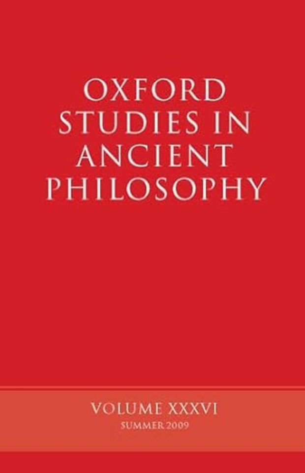 Oxford Studies in Ancient Philosophy