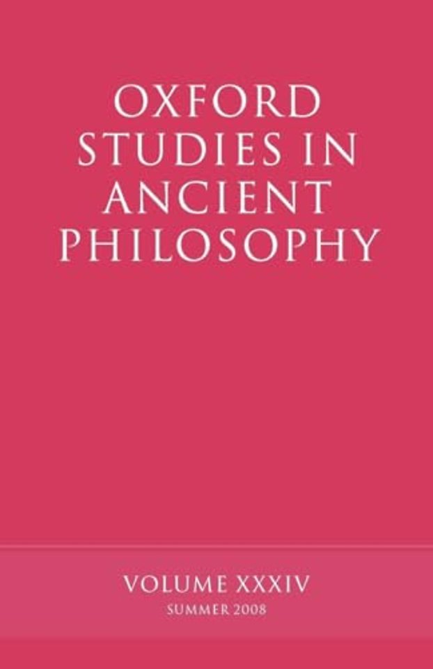 Oxford Studies in Ancient Philosophy
