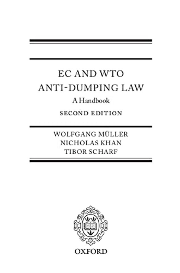 EC and WTO Anti-Dumping Law