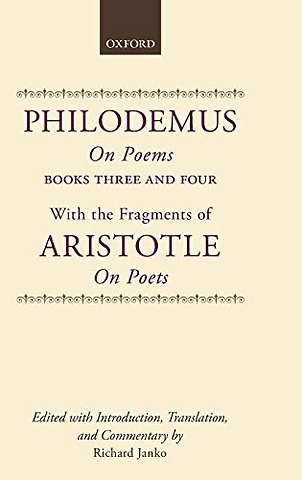 Philodemus, On Poems, Books 3-4