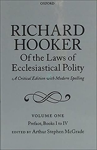 Richard Hooker, Of the Laws of Ecclesiastical Polity