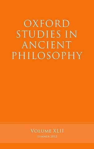 Oxford Studies in Ancient Philosophy, Volume 42
