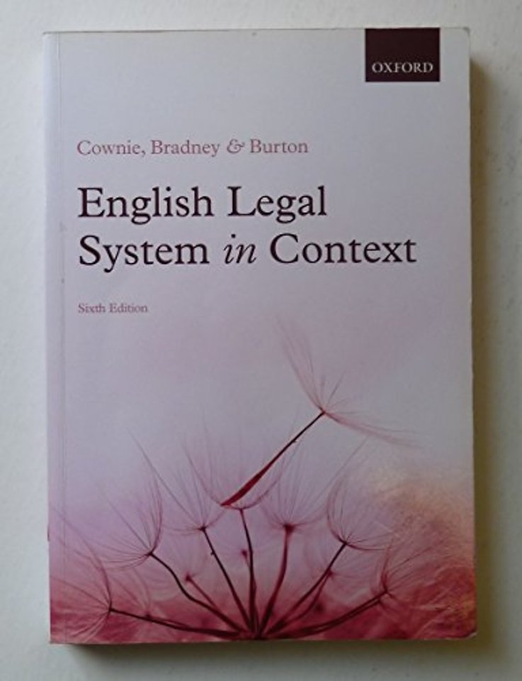 English Legal System in Context 6e