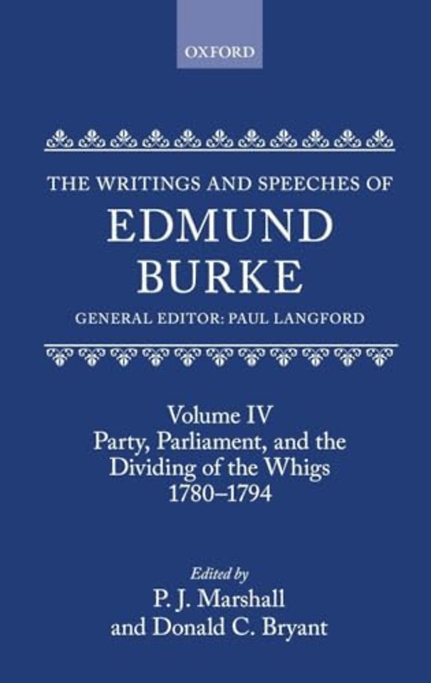 The Writings and Speeches of Edmund Burke