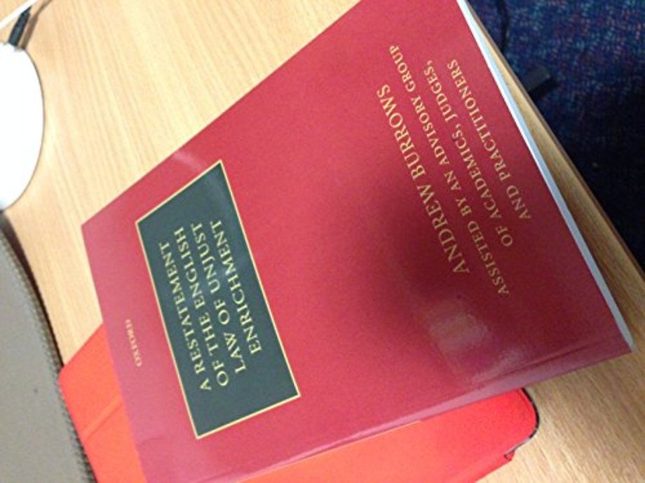 A Restatement of the English Law of Unjust Enrichment