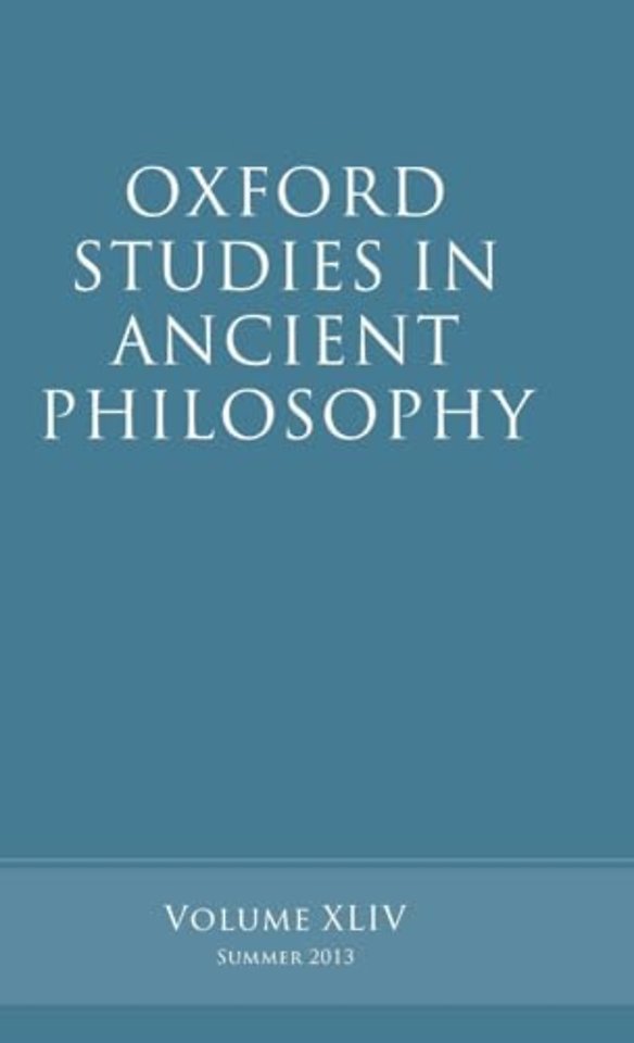 Oxford Studies in Ancient Philosophy, Volume 44