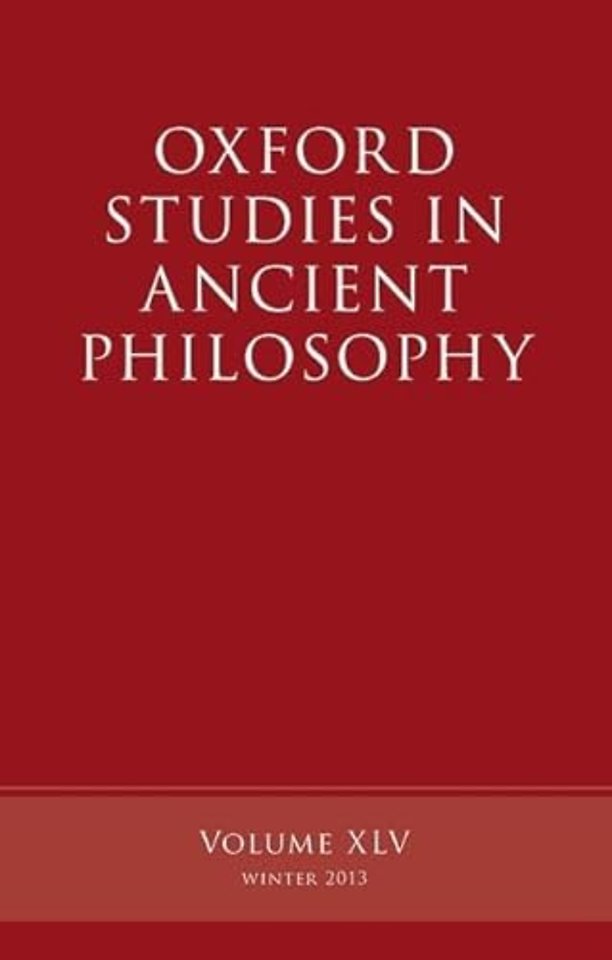 Oxford Studies in Ancient Philosophy, Volume 45