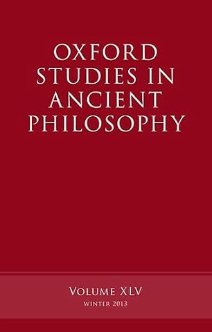 Oxford Studies in Ancient Philosophy, Volume 45