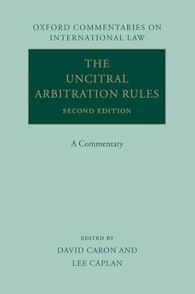 The UNCITRAL arbitration rules; a commentary