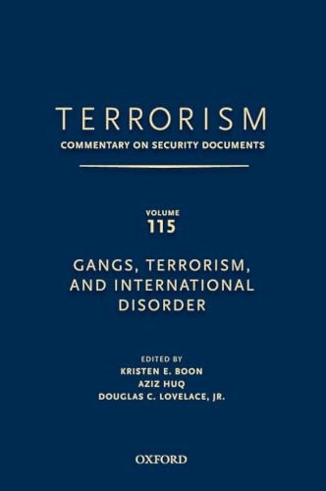 TERRORISM: COMMENTARY ON SECURITY DOCUMENTS VOLUME 115
