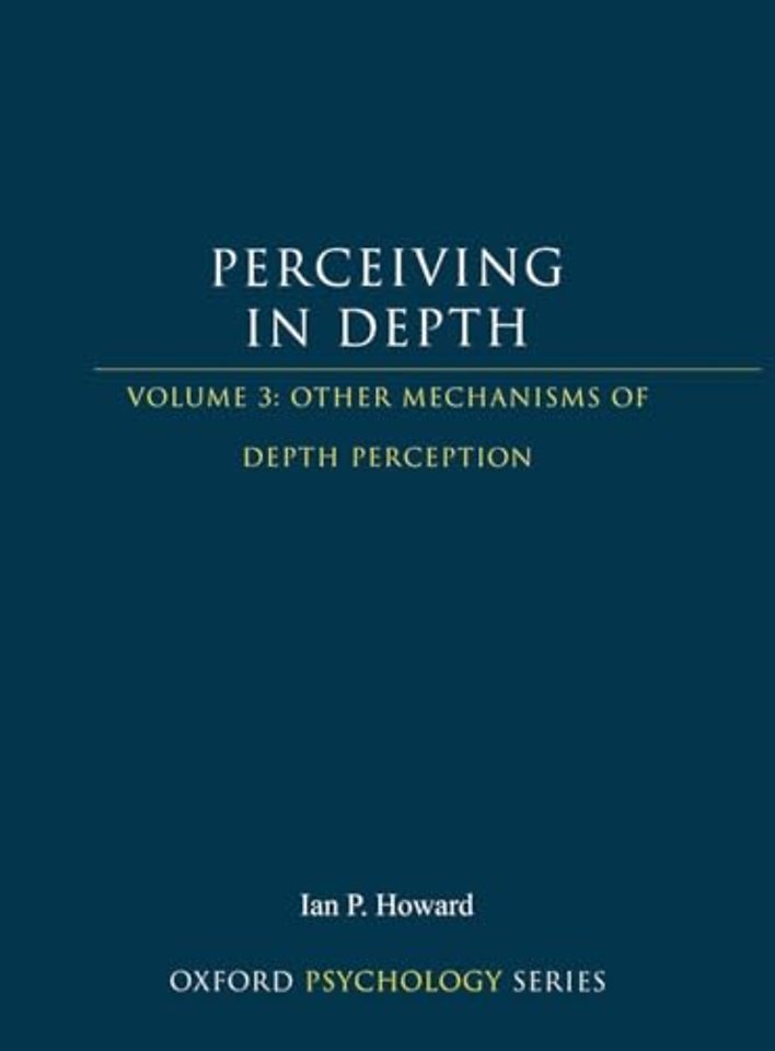 Perceiving in Depth, Volume 3