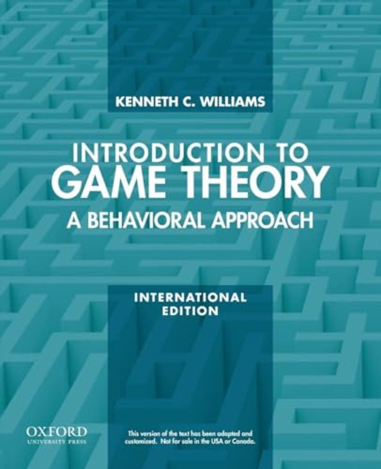 Introduction to Game Theory: A Behavioral Approach