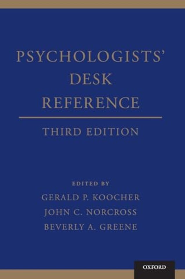 Psychologists' Desk Reference