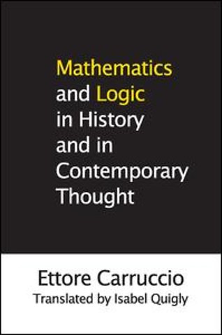 Mathematics and Logic in History and in Contemporary Thought