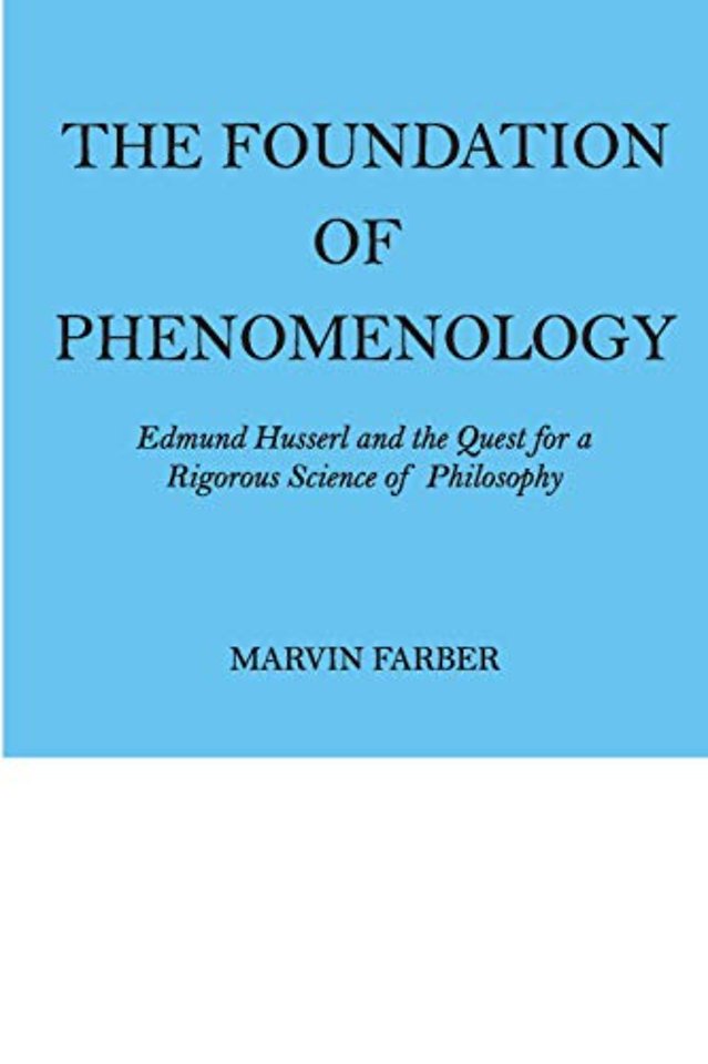 Foundation of Phenomenology