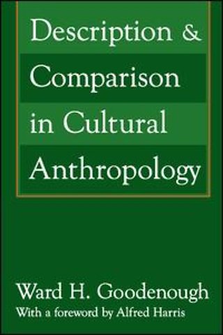 Description and Comparison in Cultural Anthropology