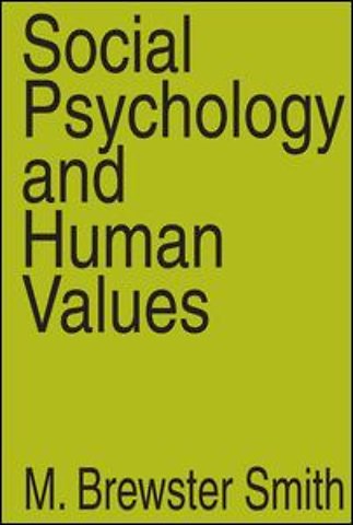 Social Psychology and Human Values