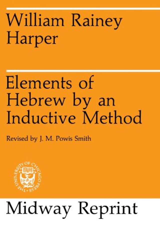 Elements of Hebrew by an Inductive Method