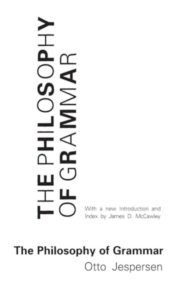 The Philosophy of Grammar