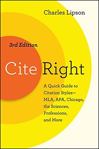 Cite Right, Third Edition