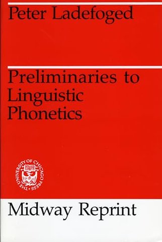 Preliminaries to Linguistic Phonetics