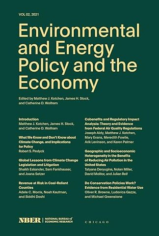 Environmental and Energy Policy and the Economy – Volume 2