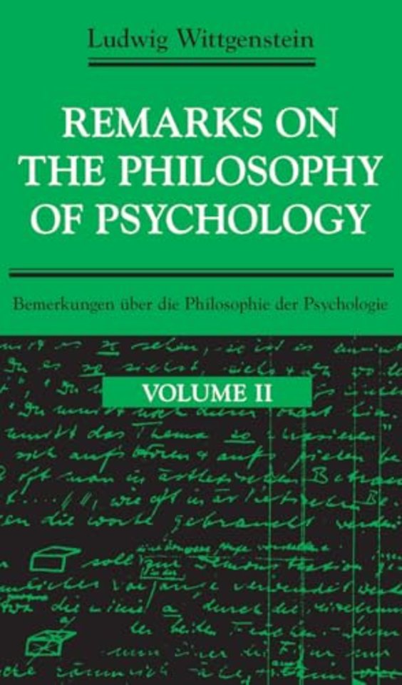 Remarks on the Philosophy of Psychology
