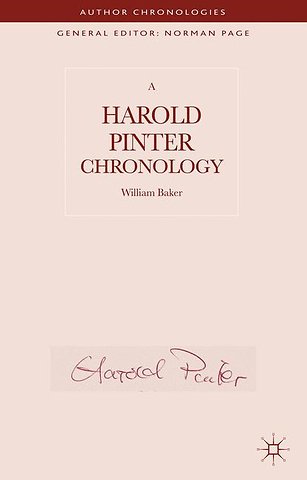 A Harold Pinter Chronology