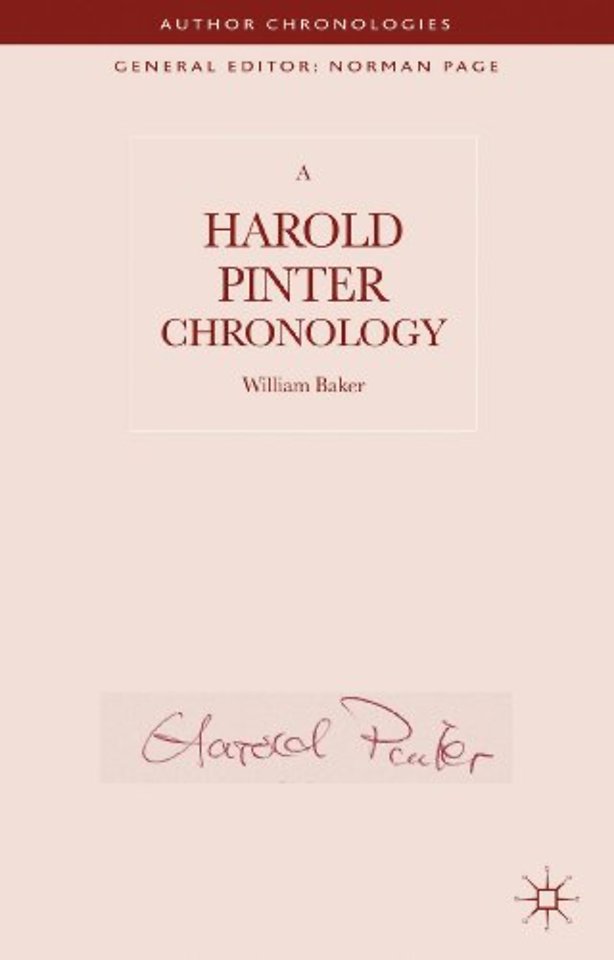 A Harold Pinter Chronology