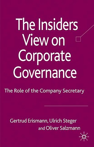 The Insider's View on Corporate Governance