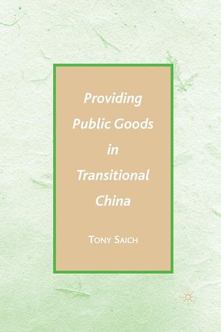 Providing Public Goods in Transitional China