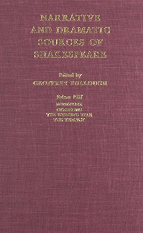 Narrative and Dramatic Sources of Shakespeare