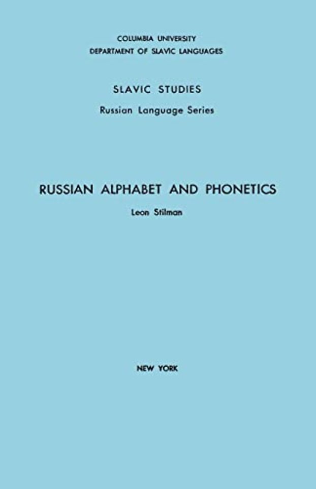 Russian Alphabet and Phonetics