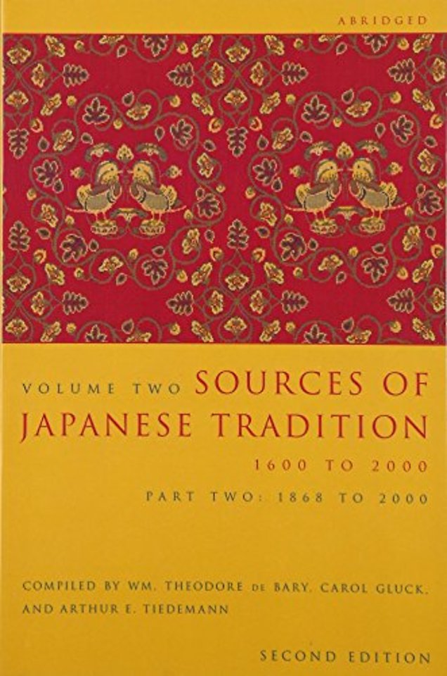 Sources of Japanese Tradition, Abridged – 1600 to 2000; Part 2: 1868 to 2000