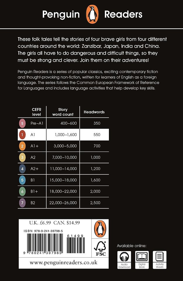 Penguin Readers Level 1: Tales of Adventurous Girls (ELT Graded Reader)