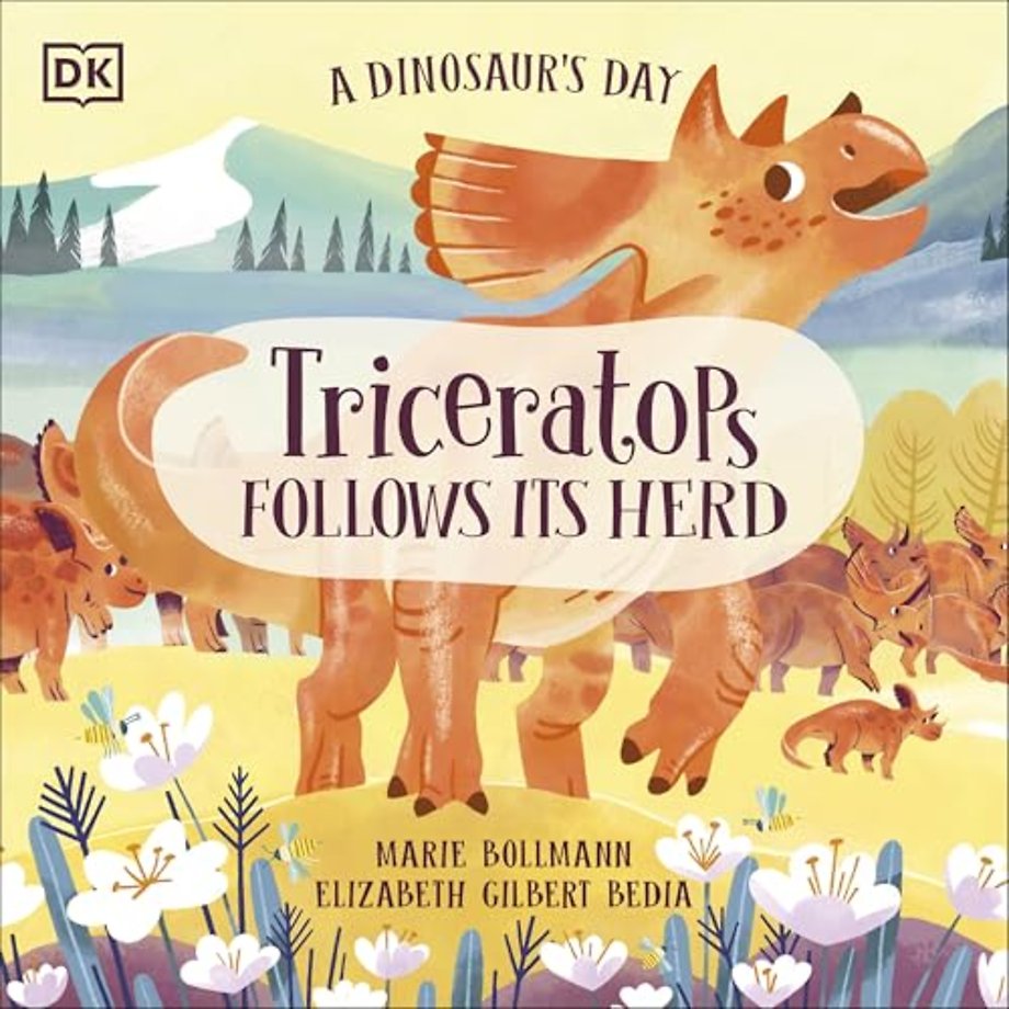 A Dinosaur's Day: Triceratops Follows Its Herd