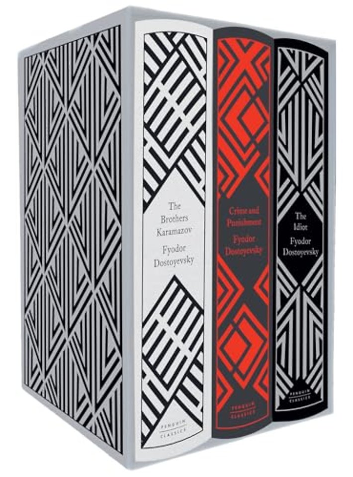 Fyodor Dostoyevsky Boxed Set: Crime and Punishment, The Idiot, The Brothers Karamazov