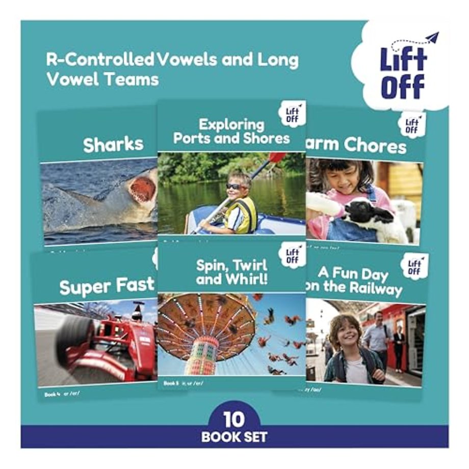 Phonic Books Lift Off Readers R-Controlled Vowels and Long Vowel Teams
