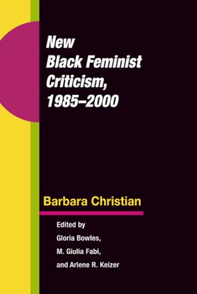 New Black Feminist Criticism, 1985–2000
