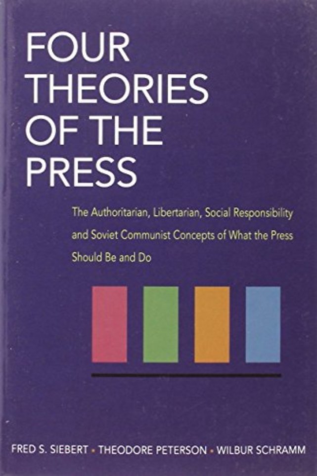 Four Theories of the Press – The Authoritarian, Libertarian, Social Responsibility, and Soviet Communist Concepts of What the Press Should Be and