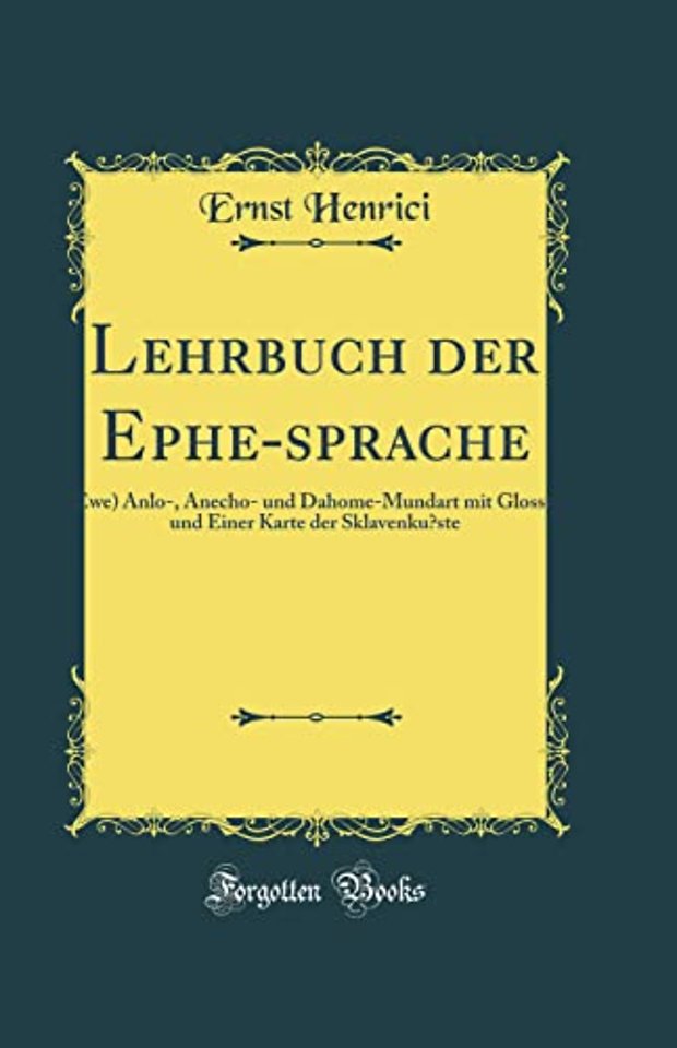 Lehrbuch Der Ephe-Sprache
