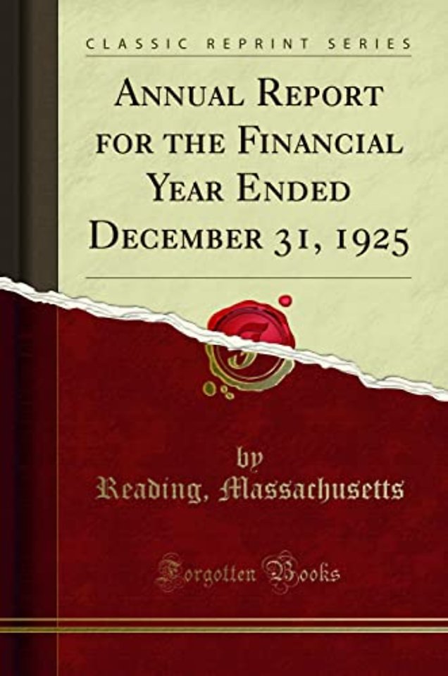 Annual Report for the Financial Year Ended December 31, 1925 (Classic Reprint)