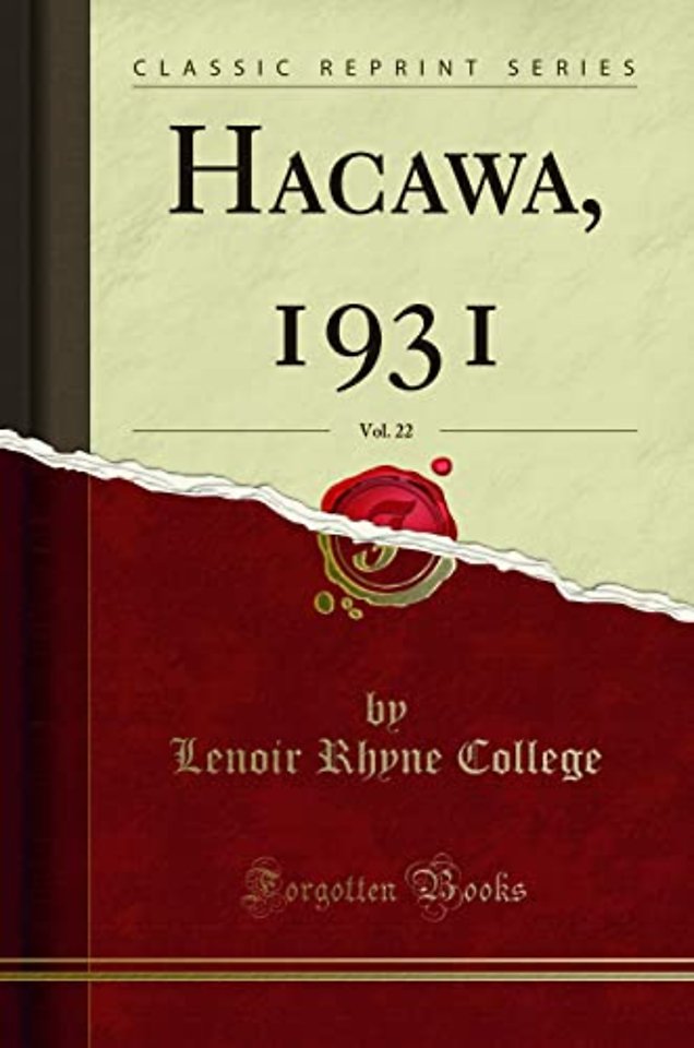 Hacawa, 1931, Vol. 22 (Classic Reprint)