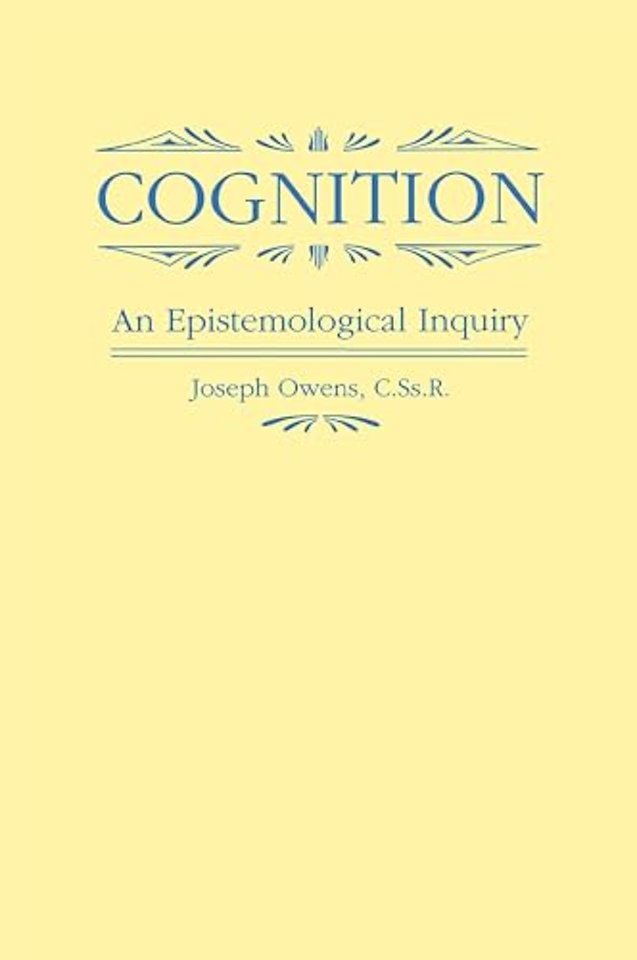 Cognition – An Epistemological Inquiry